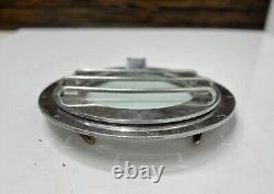 Vintage Old Antique Refurbish Solid Aluminum Round Porthole Window with Cage