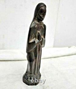 Vintage Old Antique Rosewood Fine Hand Carved Wooden Madam Merry Figure / Statue