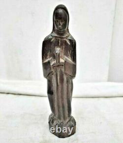 Vintage Old Antique Rosewood Fine Hand Carved Wooden Madam Merry Figure / Statue