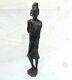 Vintage Old Antique Rosewood Fine Tribal Hand Carved Wooden Woman Figure Statue