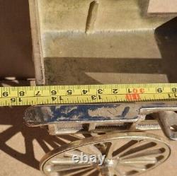 Vintage Old Antique Solid BRASS Horse jib carriage cart heavy large 15 long