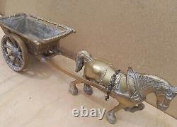 Vintage Old Antique Solid BRASS Horse jib carriage pulling cart 6kg+ heavy large