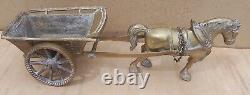 Vintage Old Antique Solid BRASS Horse jib carriage pulling cart 6kg+ heavy large