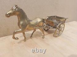 Vintage Old Antique Solid BRASS Horse jib carriage pulling cart Olde English