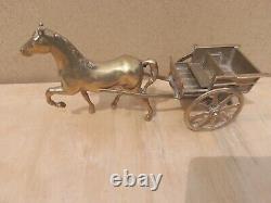 Vintage Old Antique Solid BRASS Horse jib carriage pulling cart Olde English