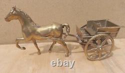 Vintage Old Antique Solid BRASS Horse jib carriage pulling cart Olde English