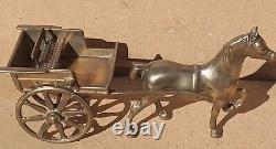 Vintage Old Antique Solid BRASS Horse jib carriage pulling cart Olde English 11