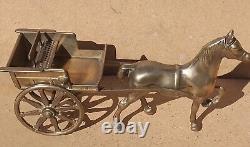 Vintage Old Antique Solid BRASS Horse jib carriage pulling cart Olde English 11