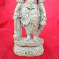 Vintage Old Antique Stone Hand Carved God Vishnu Figure / Statue, Collectible