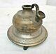 Vintage Old Antique Unique Golden & Silver Engraved Work Rare Brass Hukkah Pot