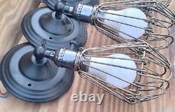 Vintage Old Retro Metal Olde Steam Punk Cage Lighting Set 5