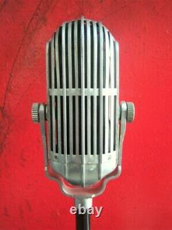 Vintage RARE 1940's American D9T dynamic microphone old antique w Atlas stand