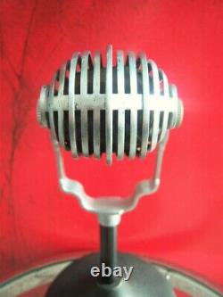 Vintage RARE 1940's American D9T dynamic microphone old antique w Atlas stand