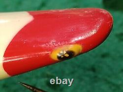 Vintage Rare Old Wood Fishing Lure SCATBACK Pat. Pend