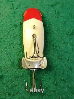 Vintage Rare Old Wood Fishing Lure SCATBACK Pat. Pend