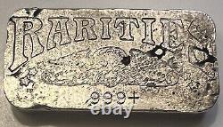 Vintage Rarities Mint 5.31 T-oz. 999 Old Pour Silver Bar. Very Rare & HTF