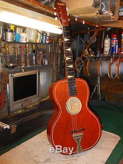 Vintage TELLENO Acoustic Guitar OLD parlor 1940's Excellent Condition Harmony