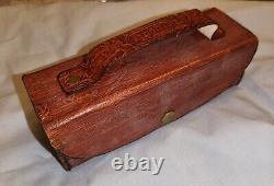 Vintage Telescope Antique Leather Case Space Stars Old Royal Navy Ship Retro