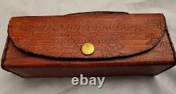 Vintage Telescope Antique Leather Case Space Stars Old Royal Navy Ship Retro