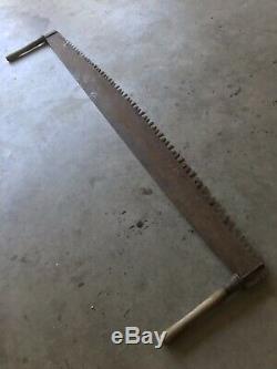 Vintage Two 2 Man Cross Cut Saw 70 Antique Logging Lumberjack Old Can Decor