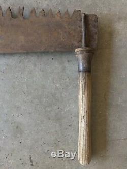 Vintage Two 2 Man Cross Cut Saw 70 Antique Logging Lumberjack Old Can Decor