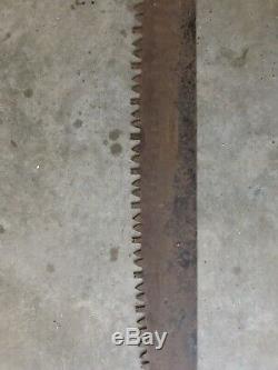 Vintage Two 2 Man Cross Cut Saw 70 Antique Logging Lumberjack Old Can Decor