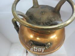 Vintage/antique Elkhart Brass/copper Soda-acid Fire Extinguisher 100yrs. Old++