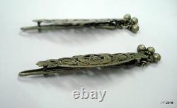 Vintage antique tribal old silver hairpin hair clip hair buckle traditional jewe