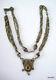 Vintage antique tribal old silver necklace pendant chain belly dance jewelry