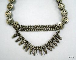 Vintage antique tribal old silver necklace pendant jewellery