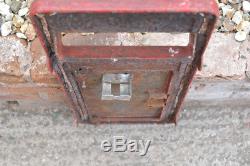 Vintage genuine post office post box front pillar box old red letter FREE POST