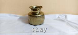 Vintage old Antique Brass Bronze Pooja Holy Water Pot Sombu Lota Rich Patina E73