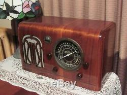 Vintage old wood antique tube radio Air Castle 1938 Hard to find