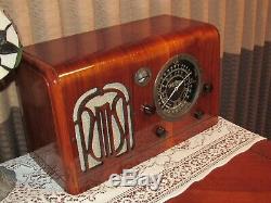 Vintage old wood antique tube radio Air Castle 1938 Hard to find