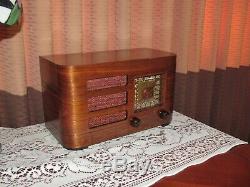 Vintage old wood antique tube radio Crosley Mdl 52 TA Super nice radio