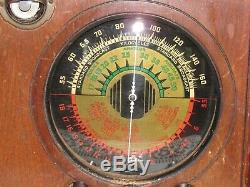 Vintage old wood antique tube radio General