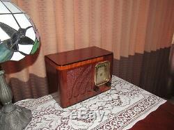 Vintage old wood antique tube radio Philco mdl 38-12 A must have here