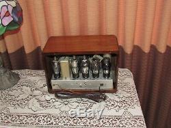 Vintage old wood antique tube radio Philco mdl 38-12 Just Restored