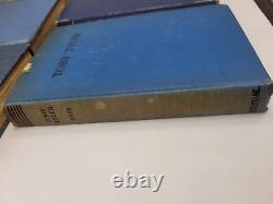 Vintage set of old antique books for display or reading some first 1st editions