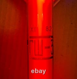 Vintage thick&big antique rare military noise generator neon filled tube GSh-3