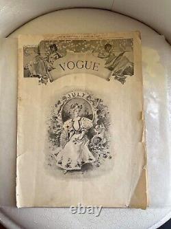Vogue Magazine Vintage Old 1895 Antique