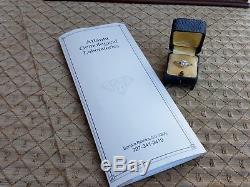Vtg Antique Art Deco 14K White Gold 1.3 CTW Old European Cut Diamond Ring Size 7