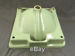 Vtg Drop In Jadeite Green Porcelain Ceramic Bathroom Sink Old Lavatory 758-17E