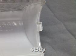 Vtg Over Mirror Chrome Sconce Glass Shade Old Art Deco Light Fixture 2311-16