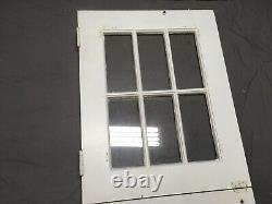 Vtg Solid Wood Dutch Door 6 Lite 32x77 Shabby Cottage Entryway Old 495-20E
