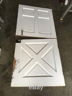 Vtg Solid Wood Dutch Door 79x36 Shabby Cottage Exterior Entry Old Chic 588-18E