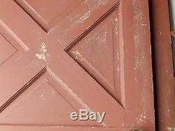 Vtg Solid Wood Dutch Door 9 Lite Top Old Shabby Cottage Exterior Entry 522-16