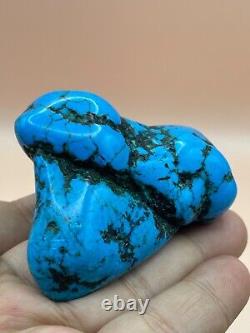 Wonderful Old Arizona High Great Natural Blue Turquoise Stone piece