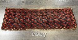 Wonderful old antique Turkmen Ersari 1.3x4.2 ft