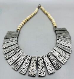 Wonderful unique Antique vintage, Stunning Silver Unique old necklace